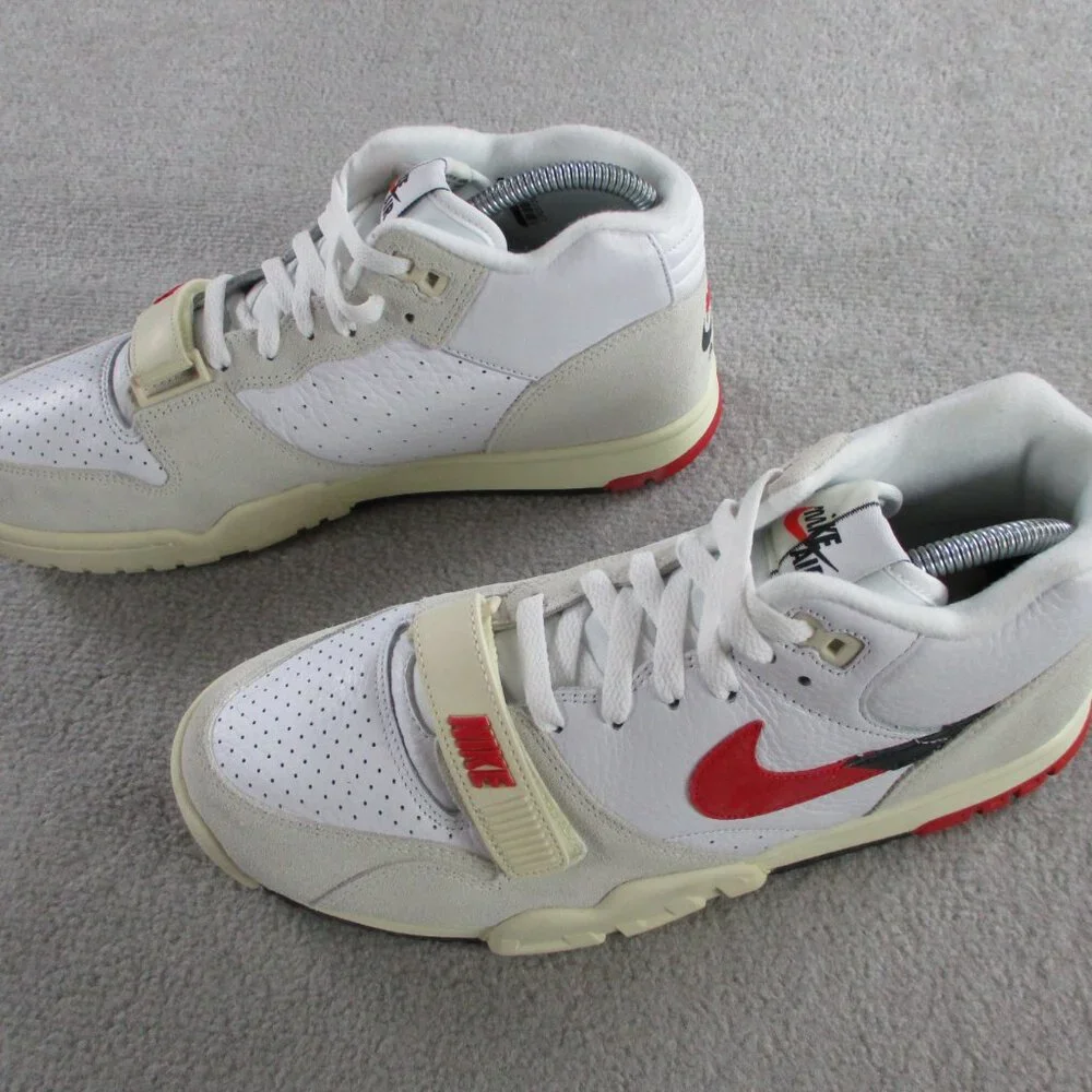 Nike Air Trainer 1 Chicago Split Sneakers Mens 10 White Red Mid SE Shoes - Picture 2 of 6